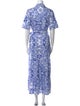Flavio Castellani Floral Print Long Dress