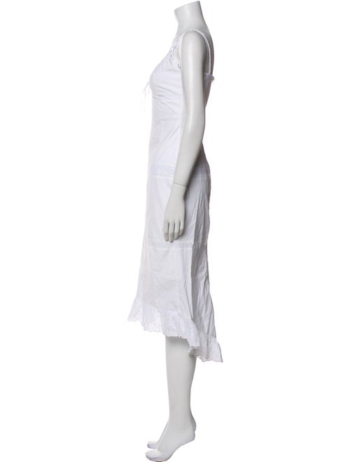 Flavio Castellani V-Neck Midi Length Dress