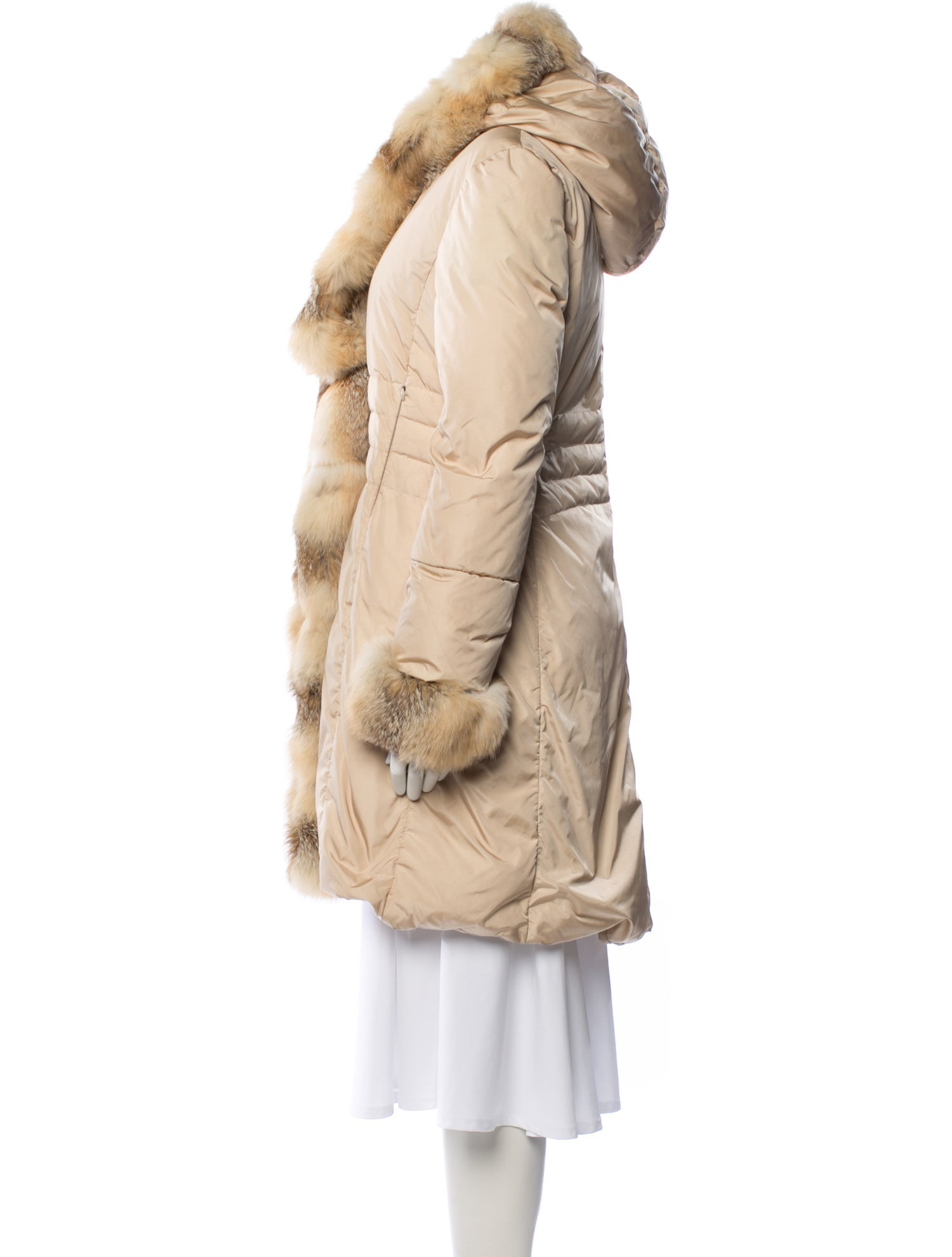 FLAVIO CASTELLANI フラビオカステラーニ　毛皮付き2wayコート Flavio Castellani Coats for Women | The RealReal