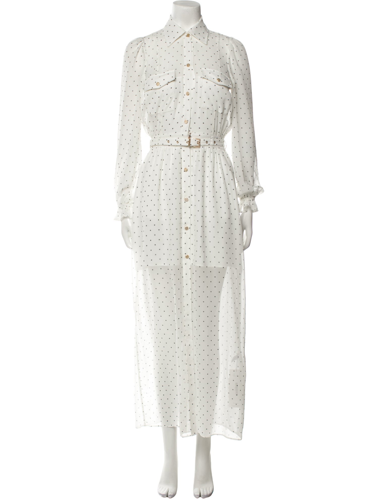 Generation Love Polka Dot Print Long Dress w/ Tags - White Dresses,  Clothing - W2G24916 | The RealReal