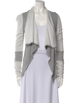 Generation Love Colorblock Pattern Open Front Sweater