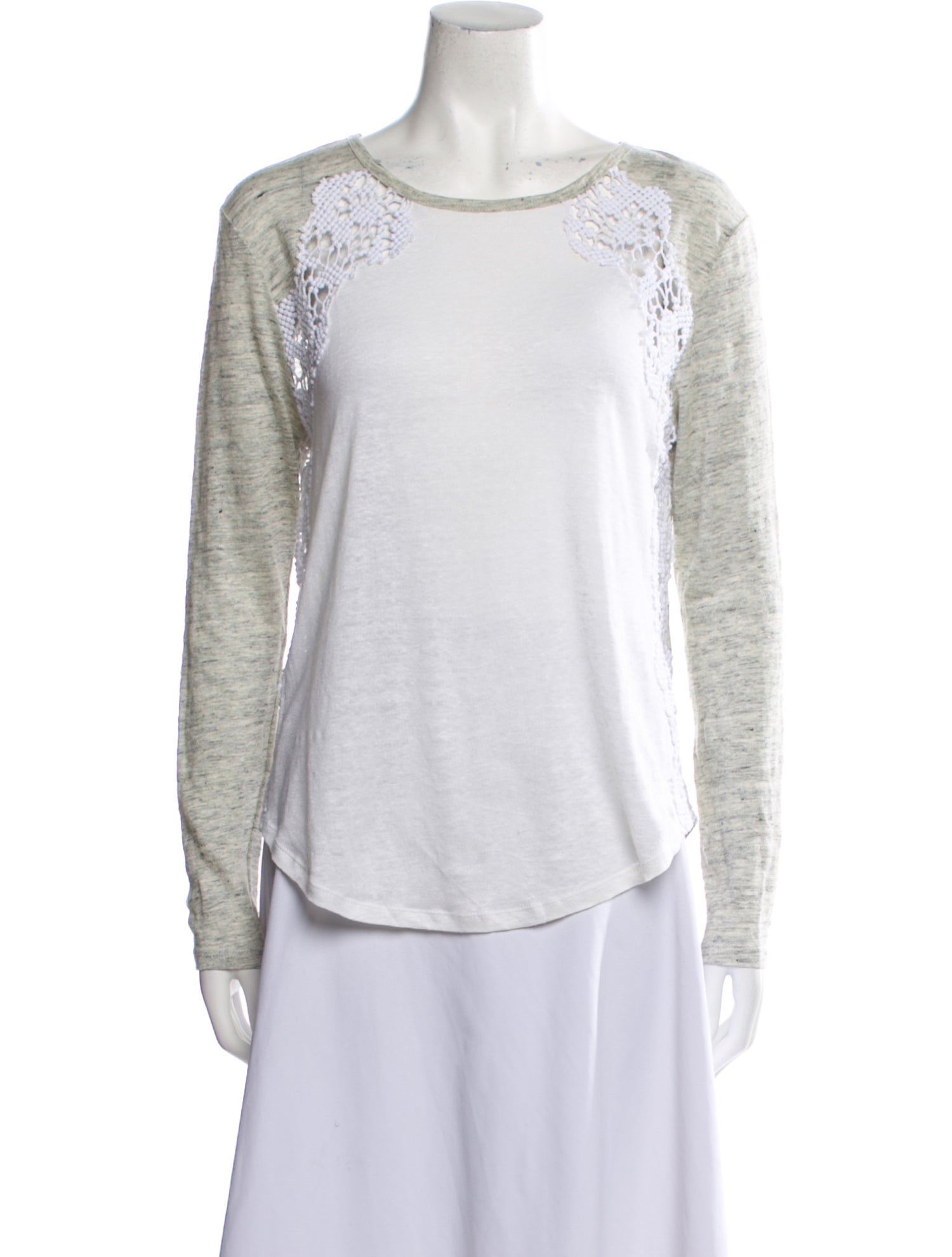 Generation Love Linen Colorblock Pattern T-Shirt