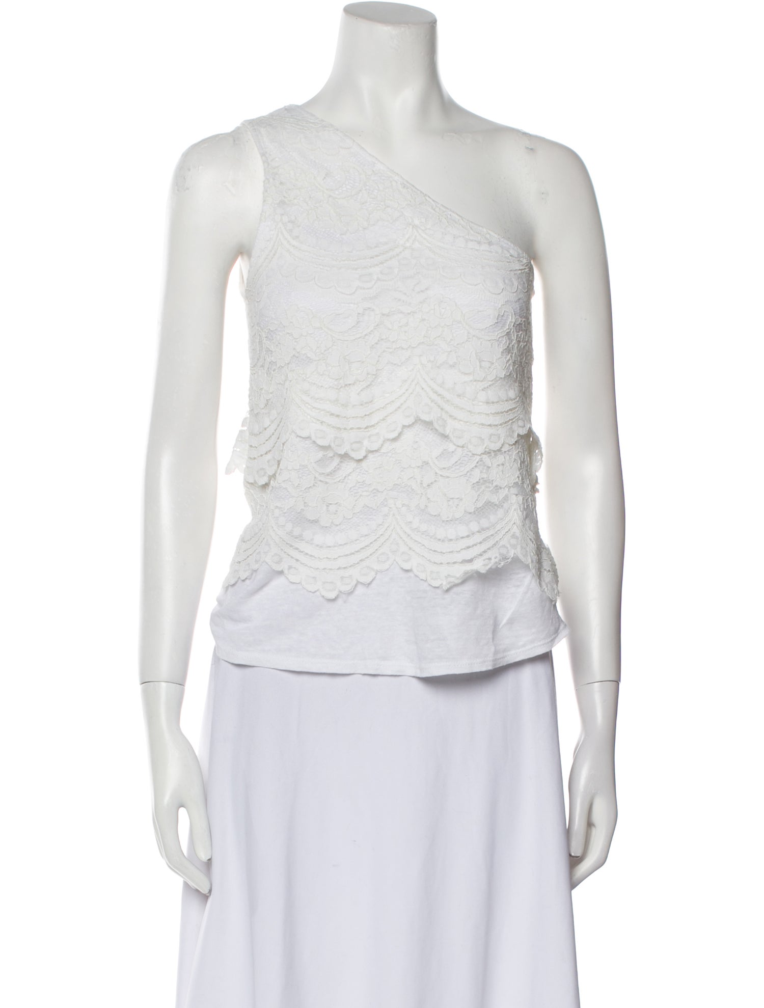 Generation Love Linen One-Shoulder Crop Top