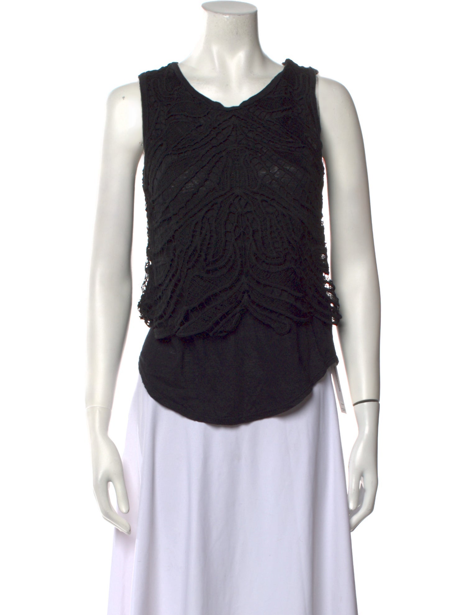 Generation Love Linen Scoop Neck Top