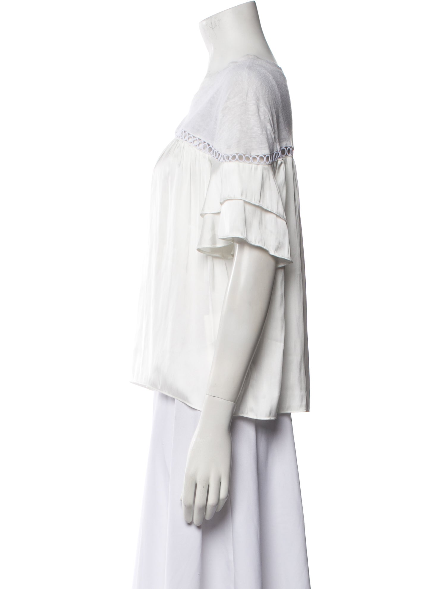 Generation Love Linen Scoop Neck Blouse