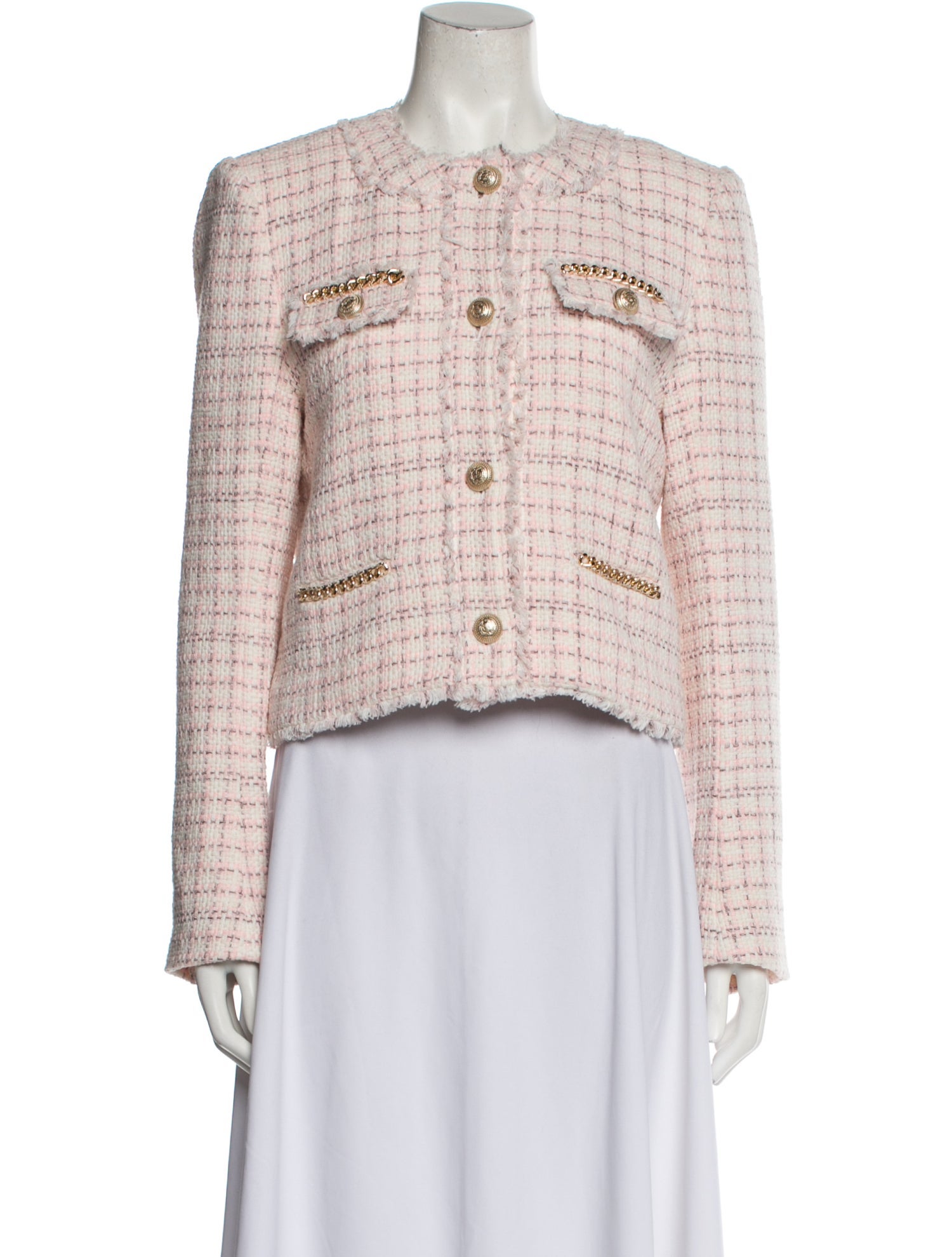 Generation Love Tweed Pattern Blazer