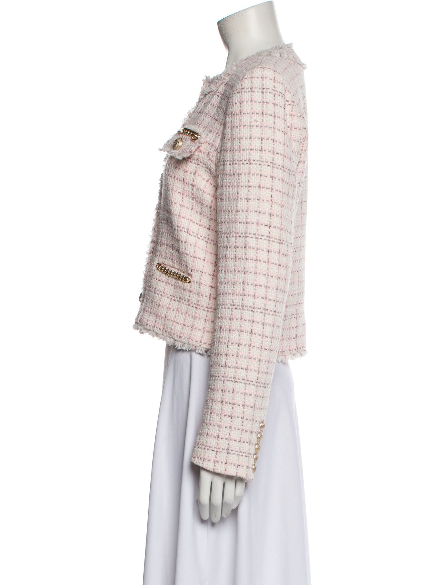 Generation Love Tweed Pattern Blazer