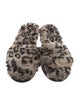 Generation Love Faux Fur Animal Print Slides