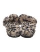 Generation Love Faux Fur Animal Print Slides