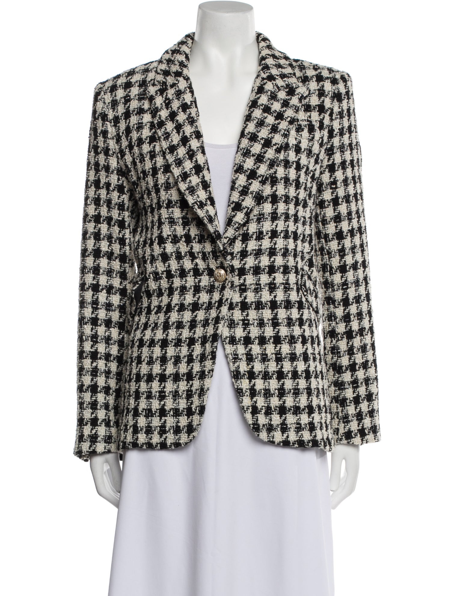 Generation Love Tweed Pattern Blazer