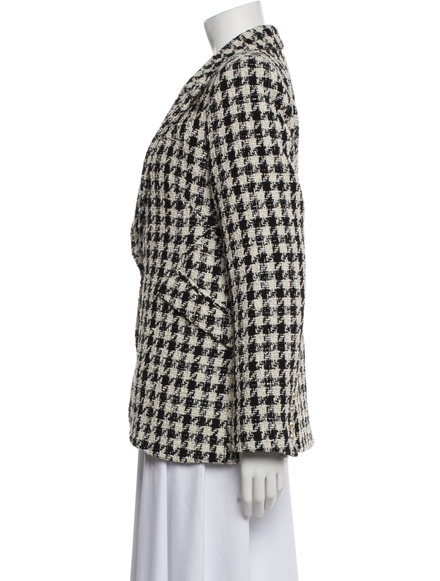 Generation Love Tweed Pattern Blazer