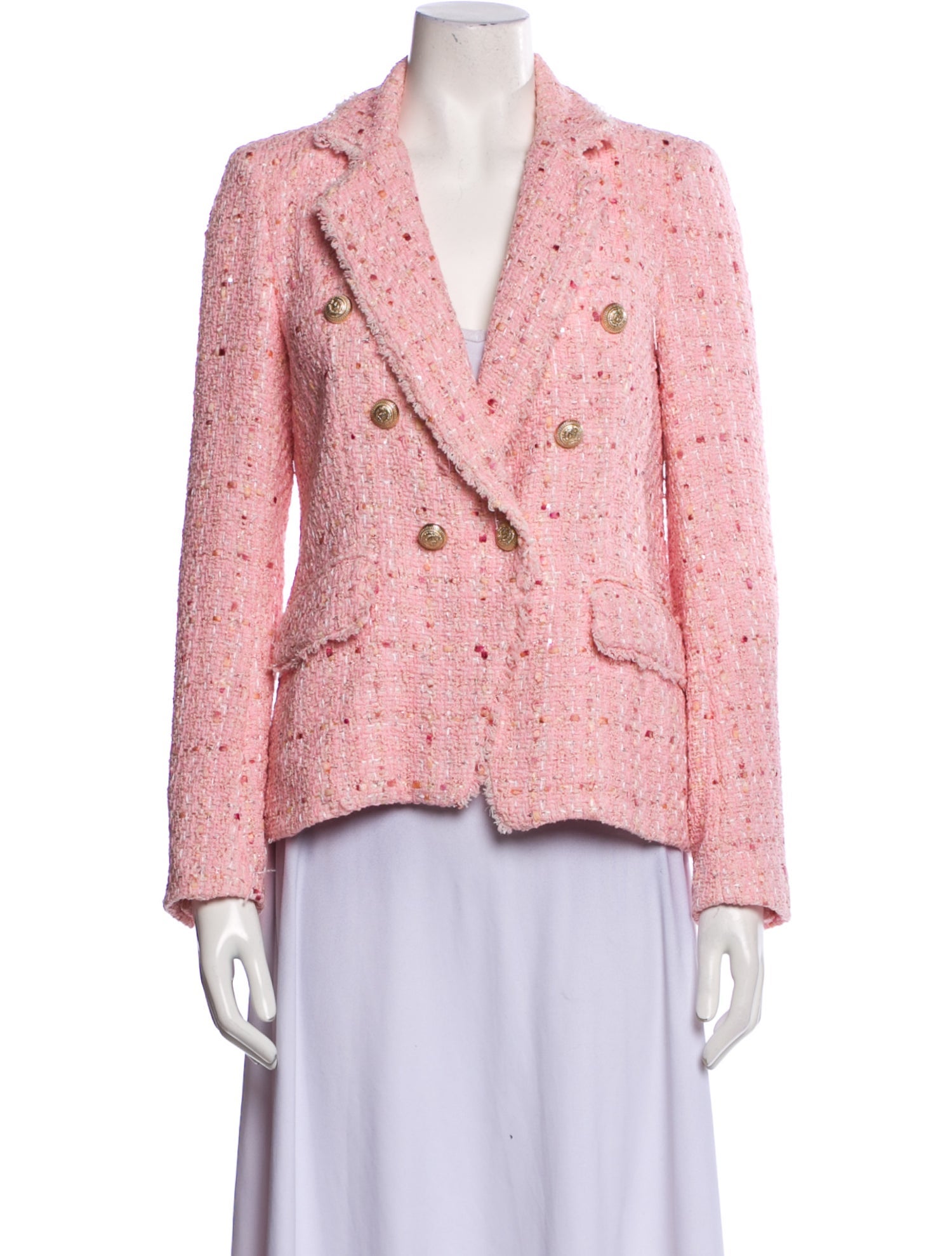 Generation Love Tweed Pattern Blazer