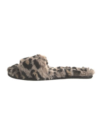 Generation Love Fur Animal Print Slides