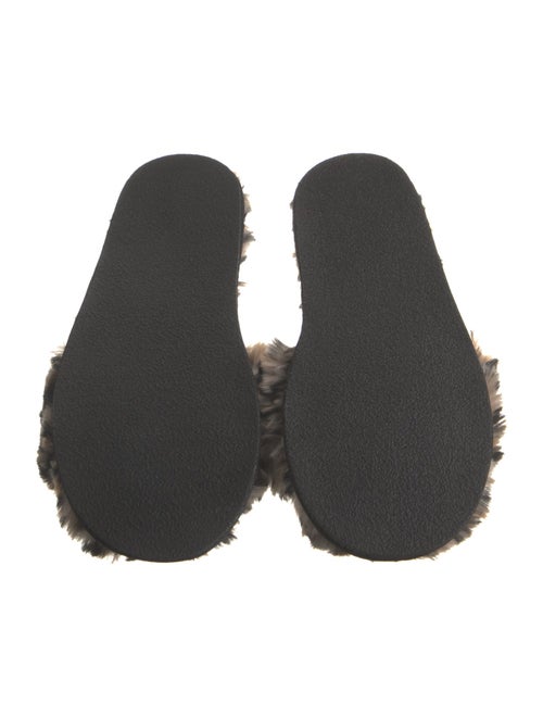 Generation Love Fur Animal Print Slides