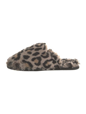 Generation Love Fur Animal Print Slides