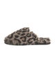 Generation Love Fur Animal Print Slides