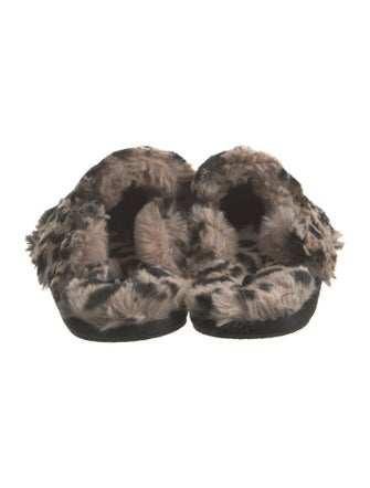 Generation Love Fur Animal Print Slides