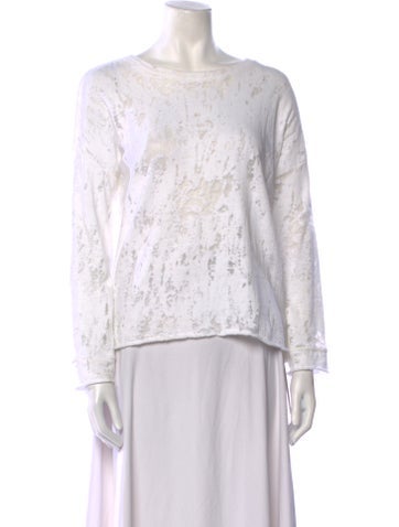 Generation Love Tops Bateau Neckline Long Sleeve Blouse XS