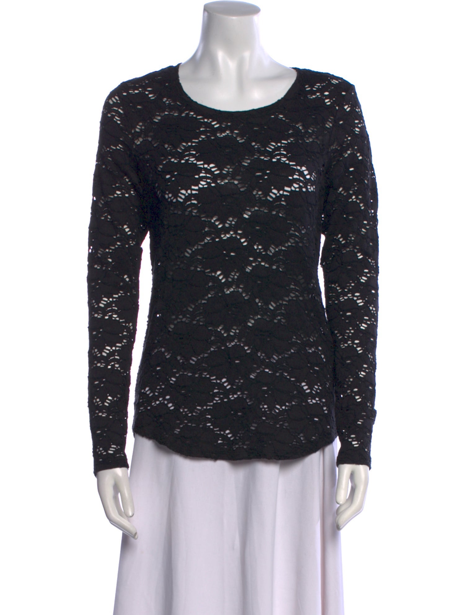 Generation Love Lace Pattern Scoop Neck Top