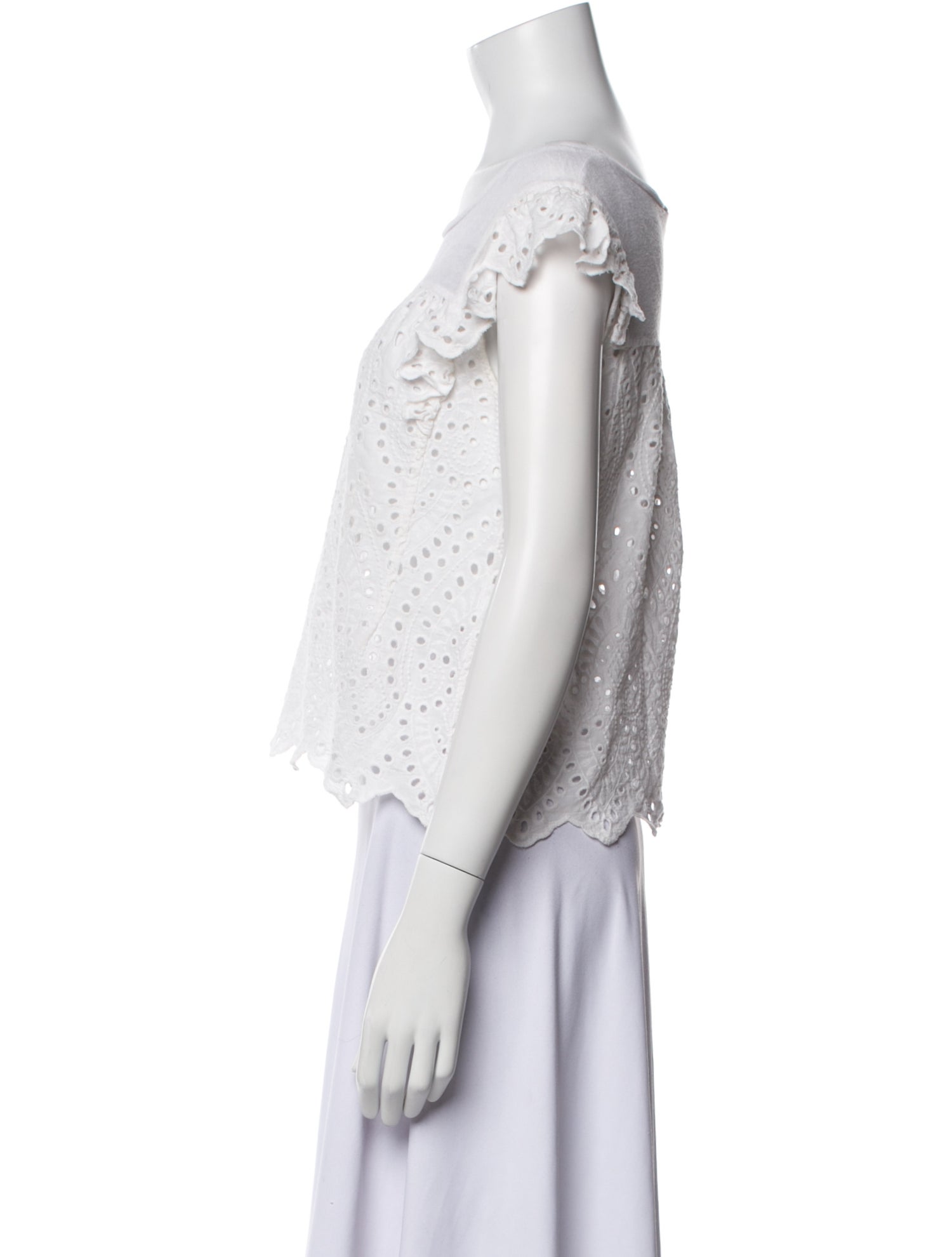 Generation Love Linen Bateau Neckline Crop Top