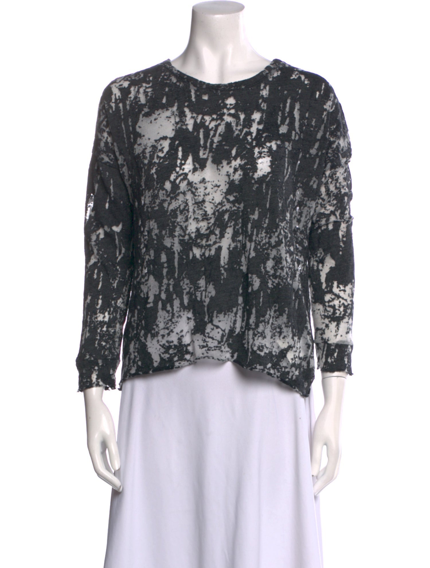 Generation Love Floral Print Bateau Neckline Blouse