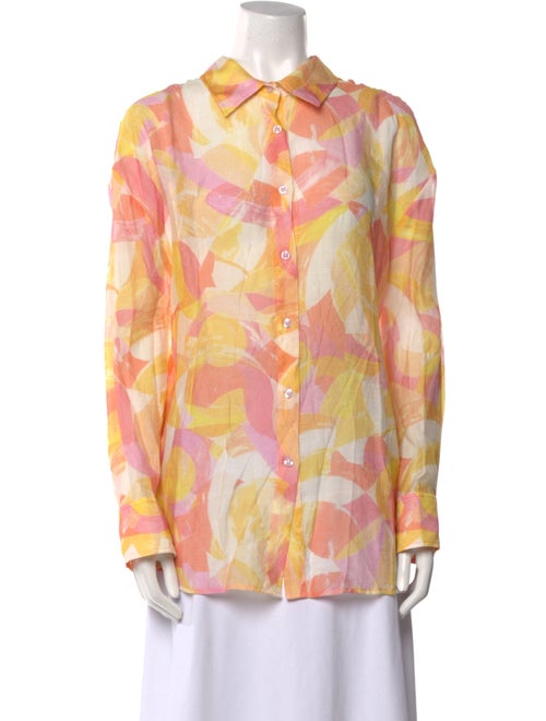 Generation Love Floral Print Long Sleeve Button-Up Top