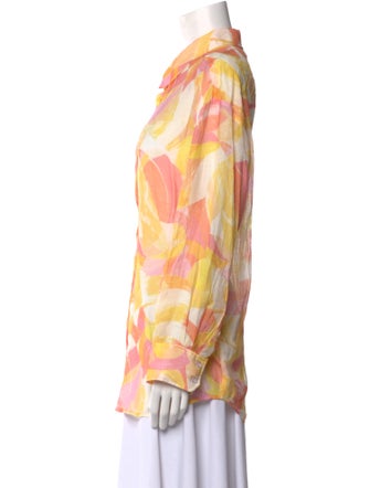 Generation Love Floral Print Long Sleeve Button-Up Top