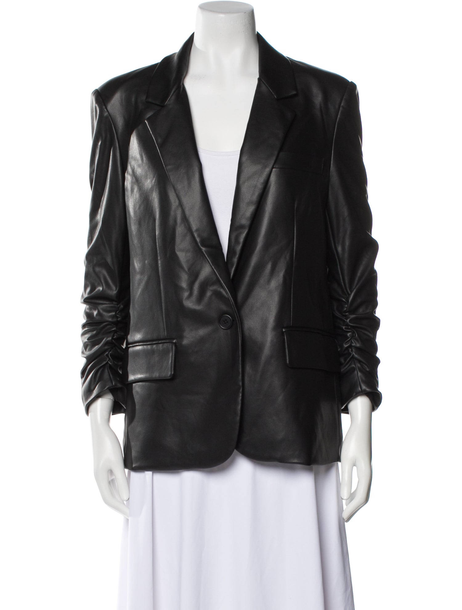 Generation Love Faux Leather Blazer