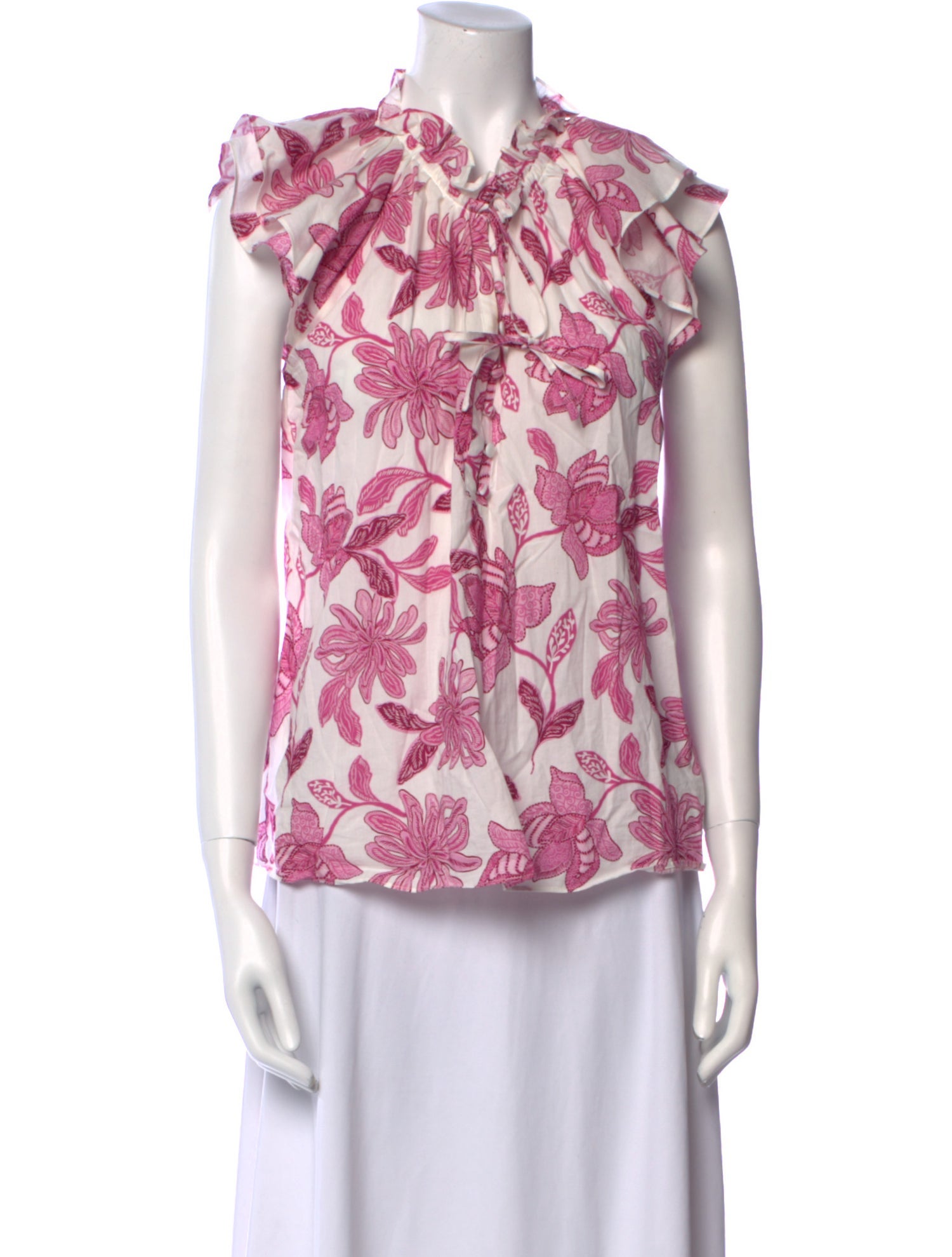 Generation Love Floral Print V-Neck Blouse