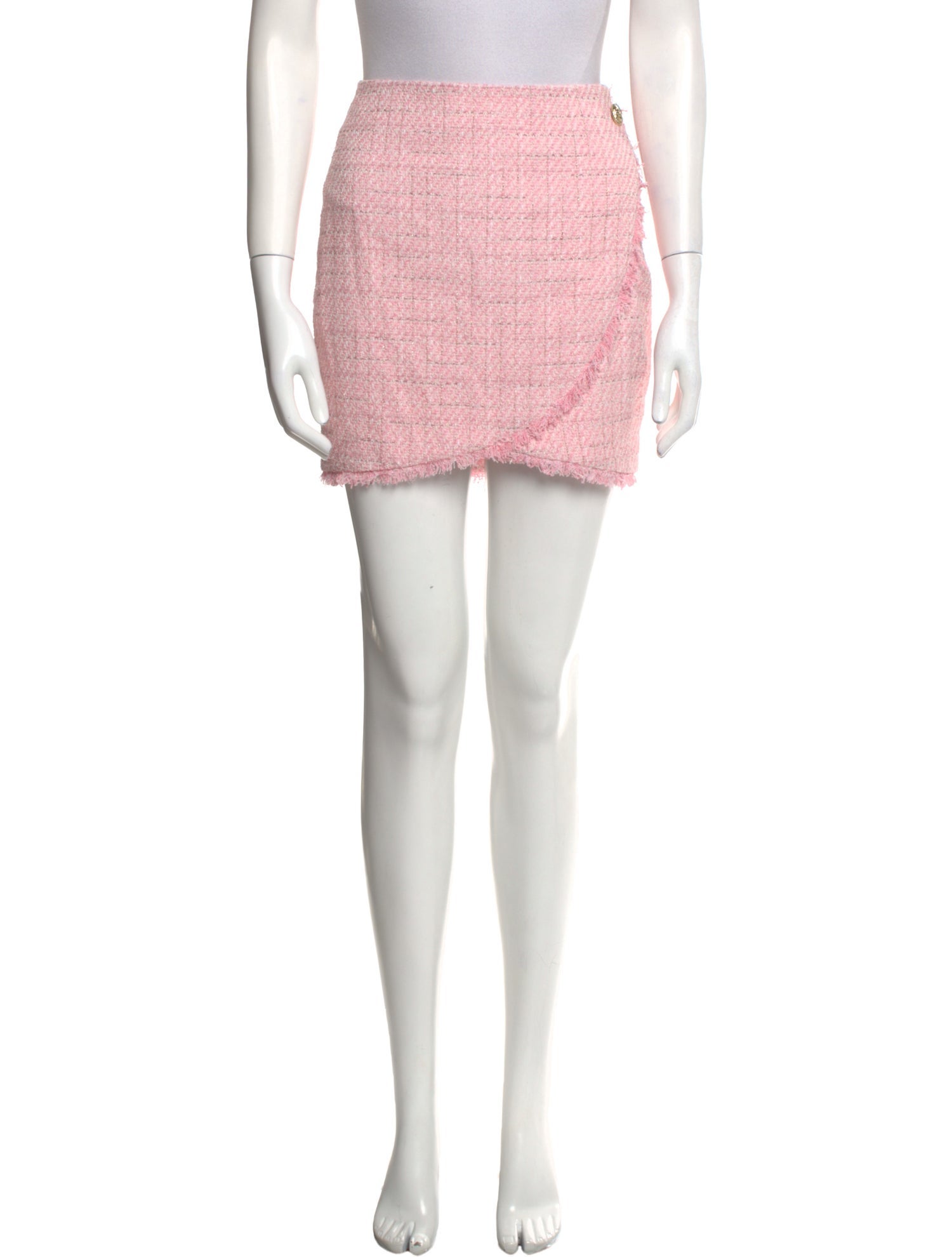 Generation Love Fringe Trim Accent Mini Skirt