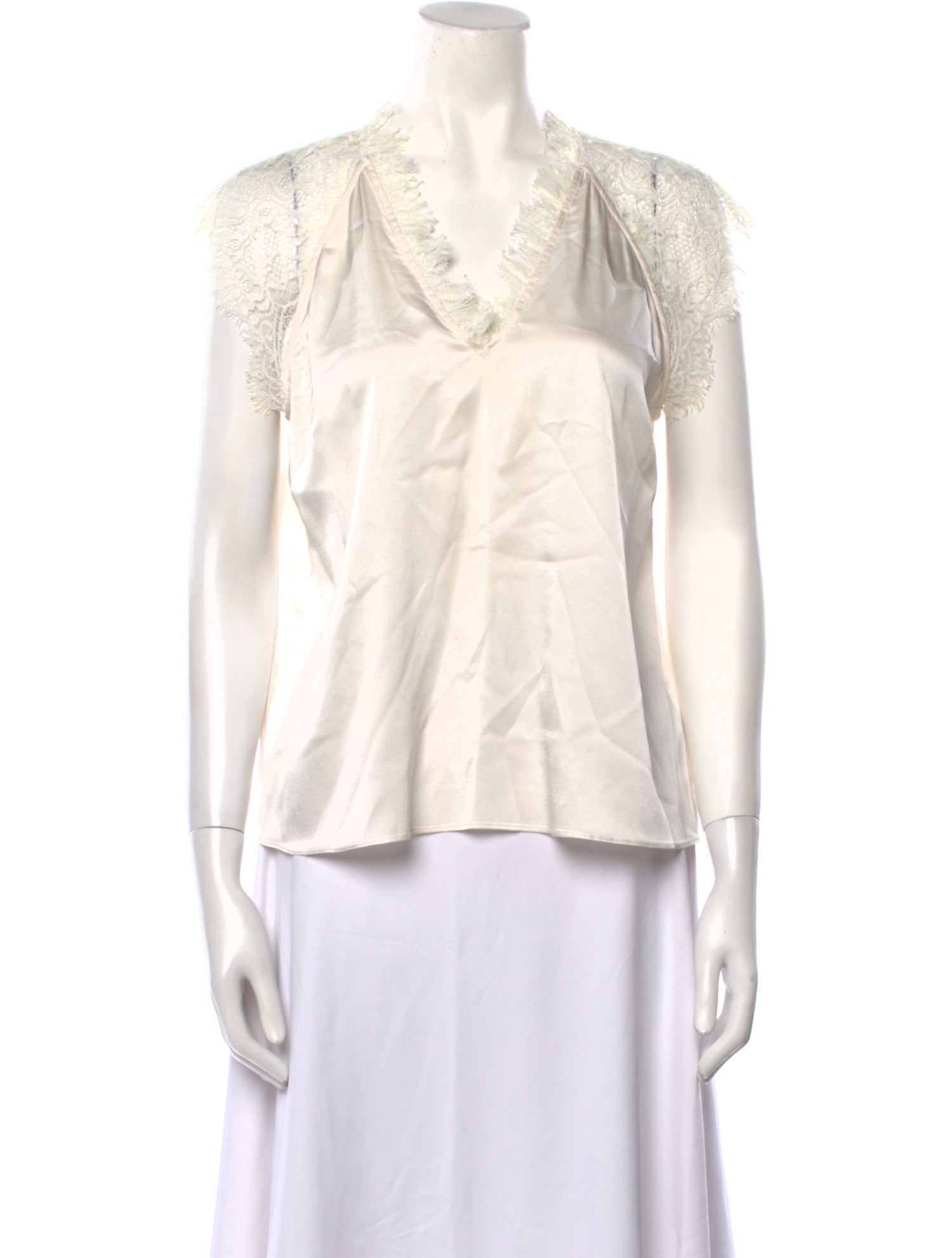 Generation Love Silk V-Neck Top