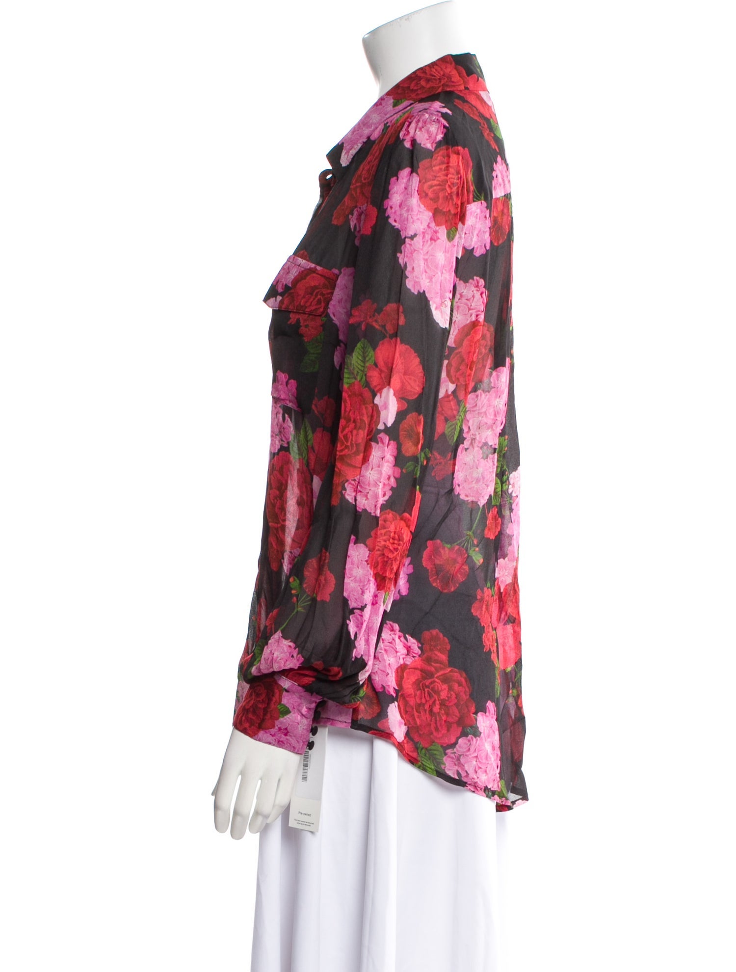 Generation Love Floral Print V-Neck Blouse