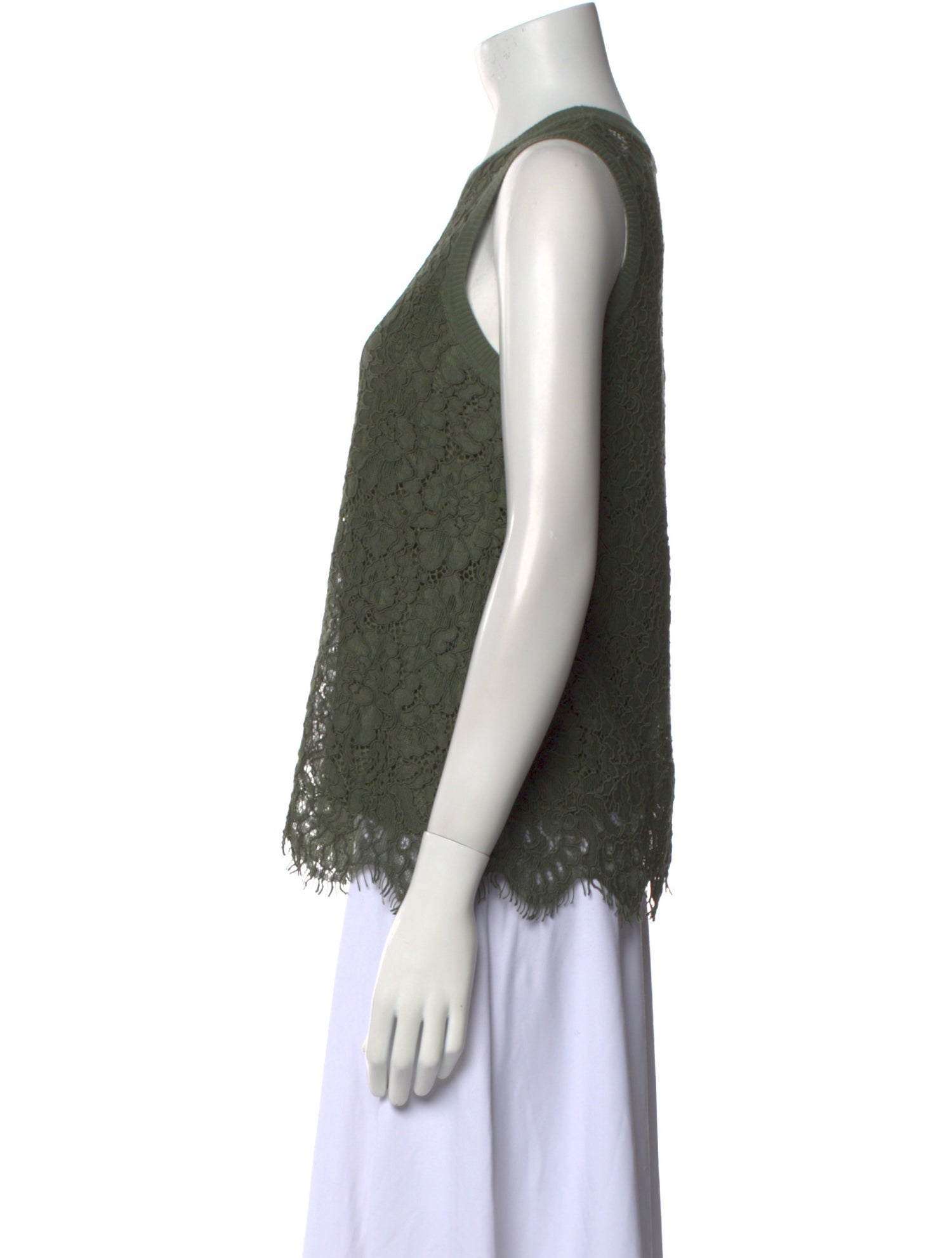 Generation Love Lace Pattern Crew Neck Top