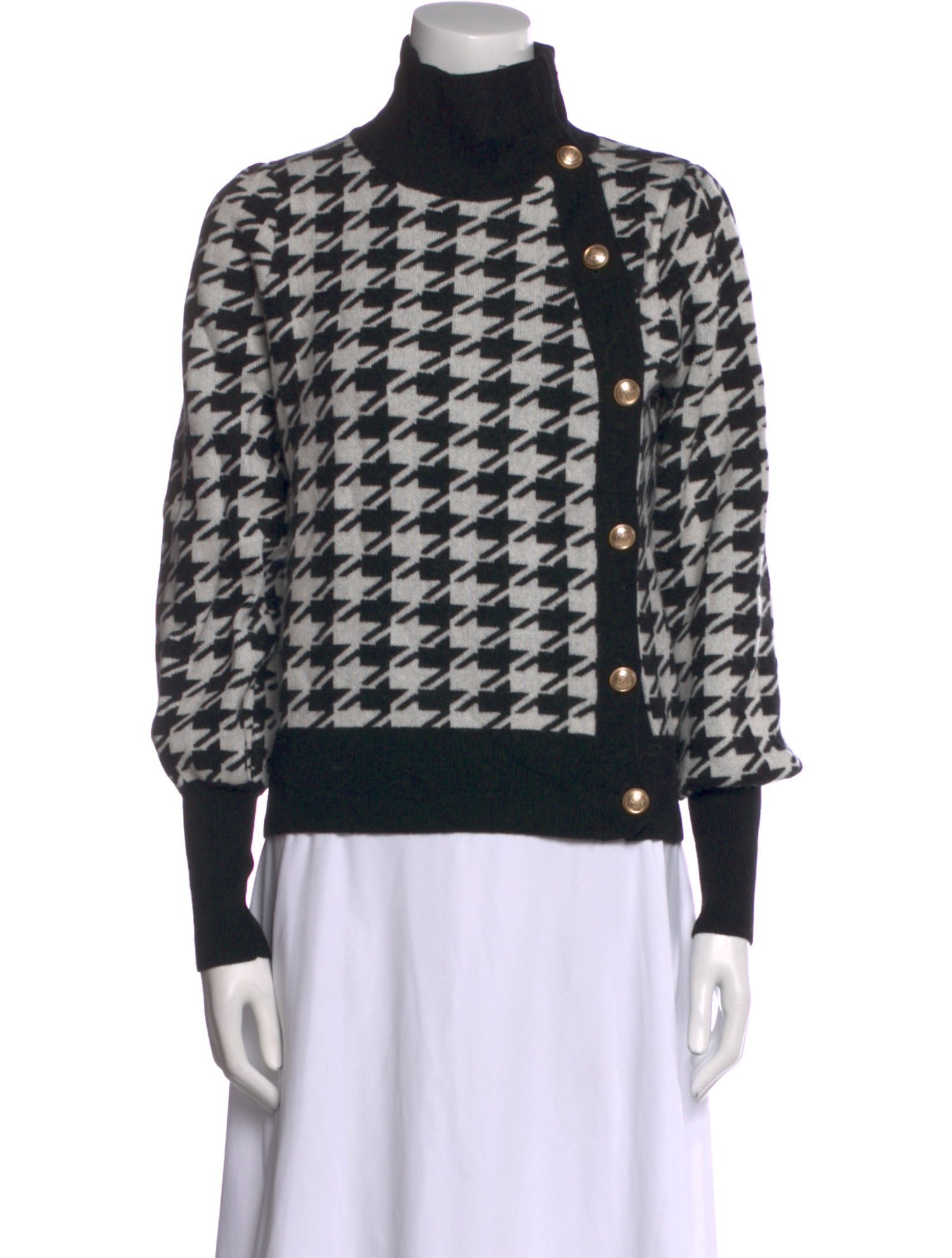 Generation Love Wool Houndstooth Print Sweater