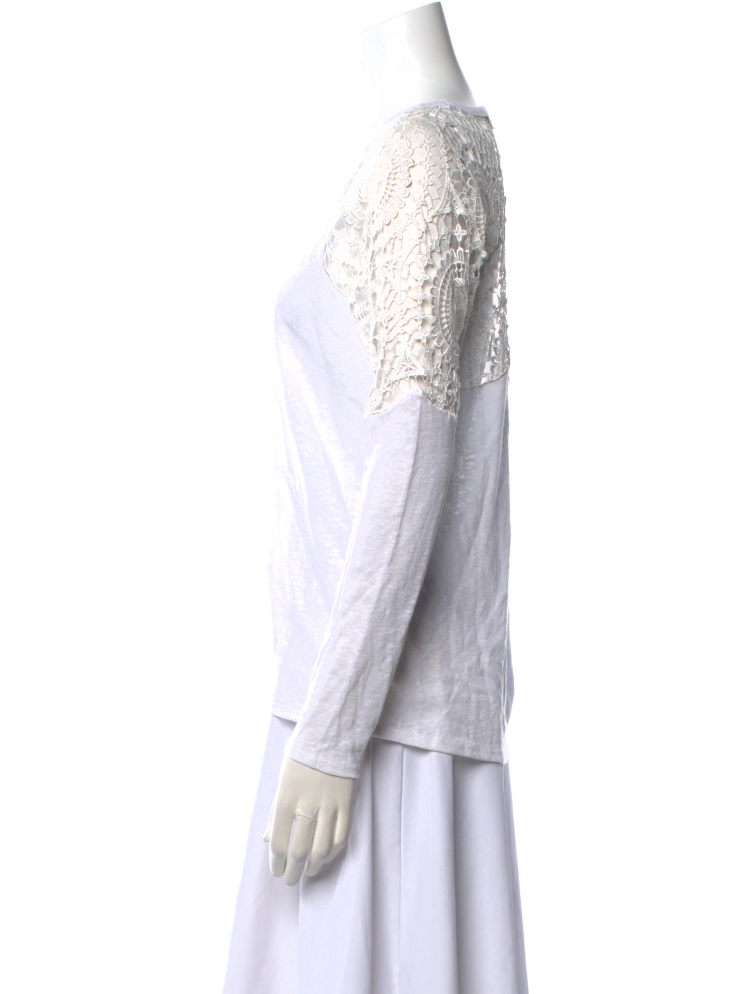 Generation Love Linen Lace Pattern Top