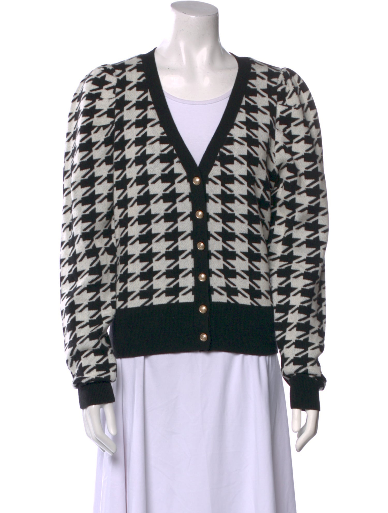 Generation Love Wool Houndstooth Print Sweater