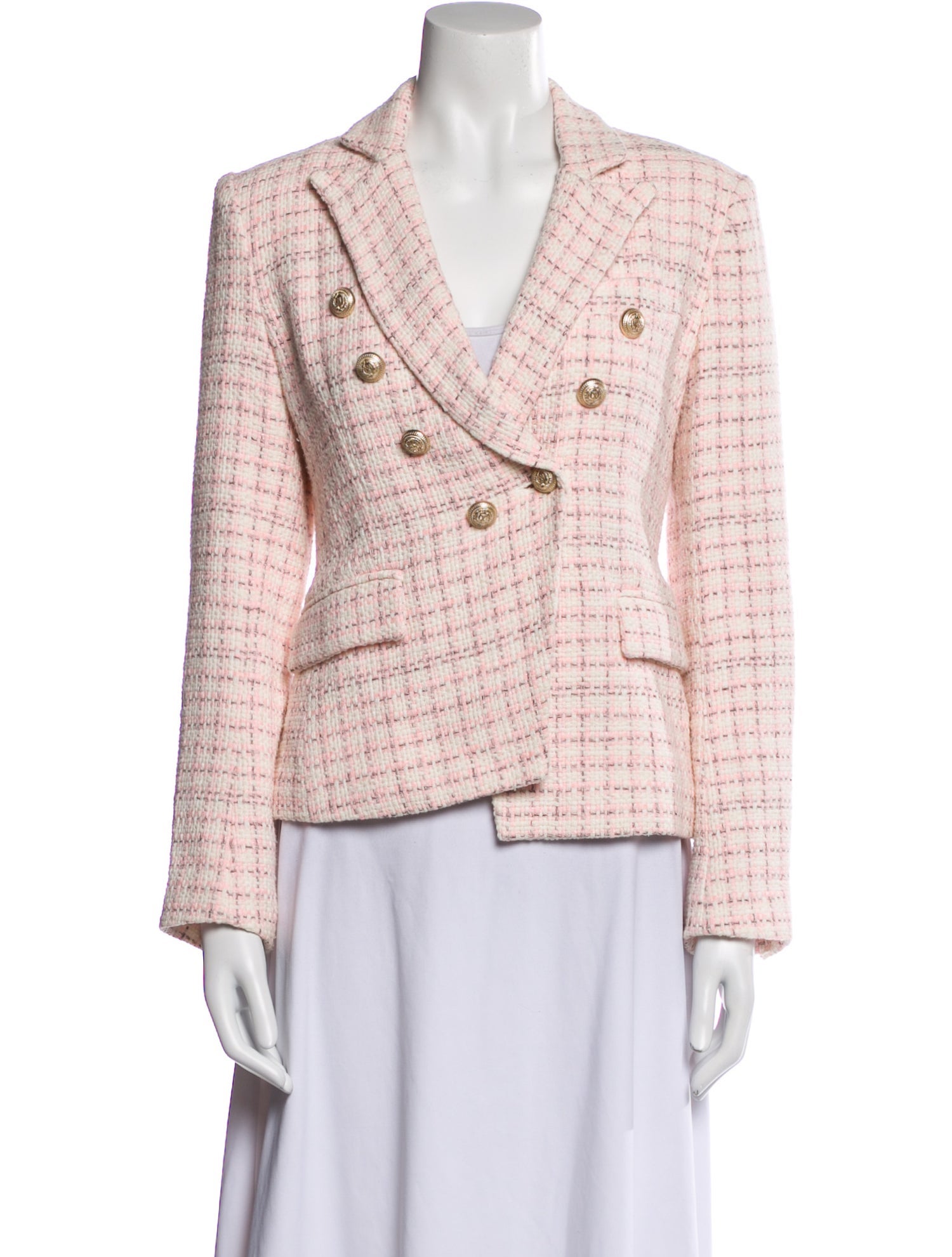 Generation Love Tweed Pattern Blazer