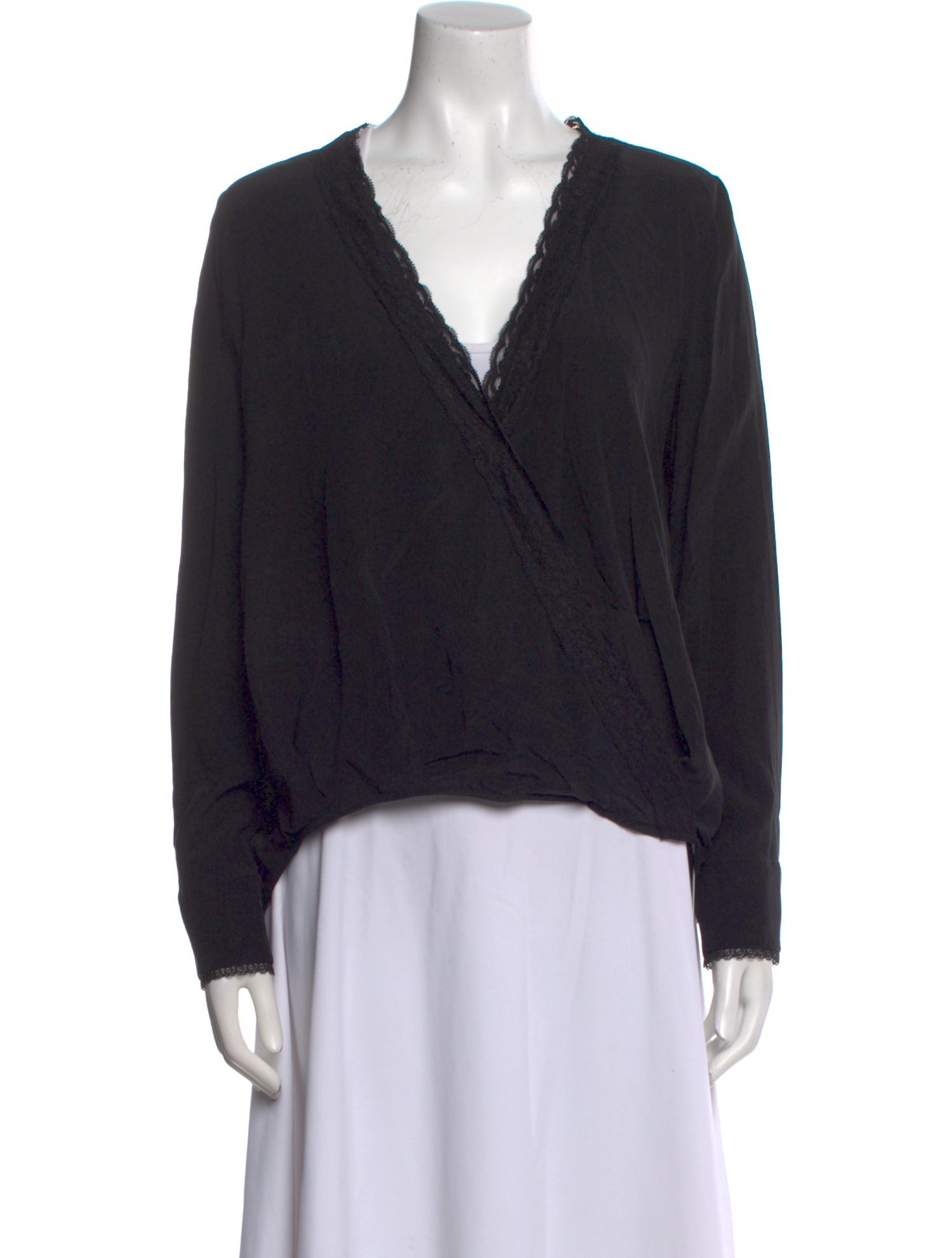 Generation Love Silk V-Neck Blouse