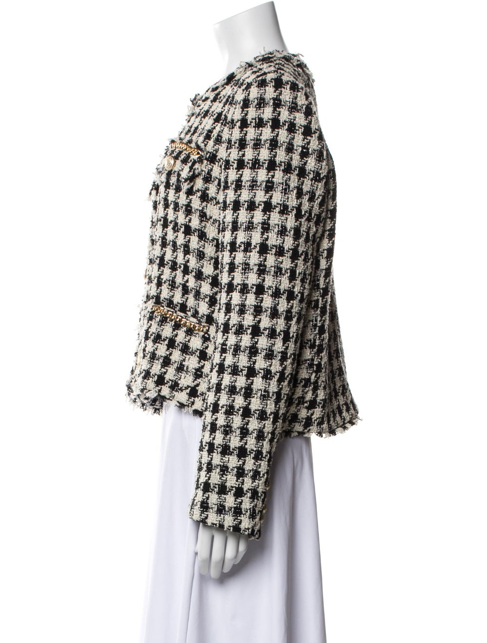 Generation Love Jacket Tweed Pattern Raw-Edge & C… - image 2