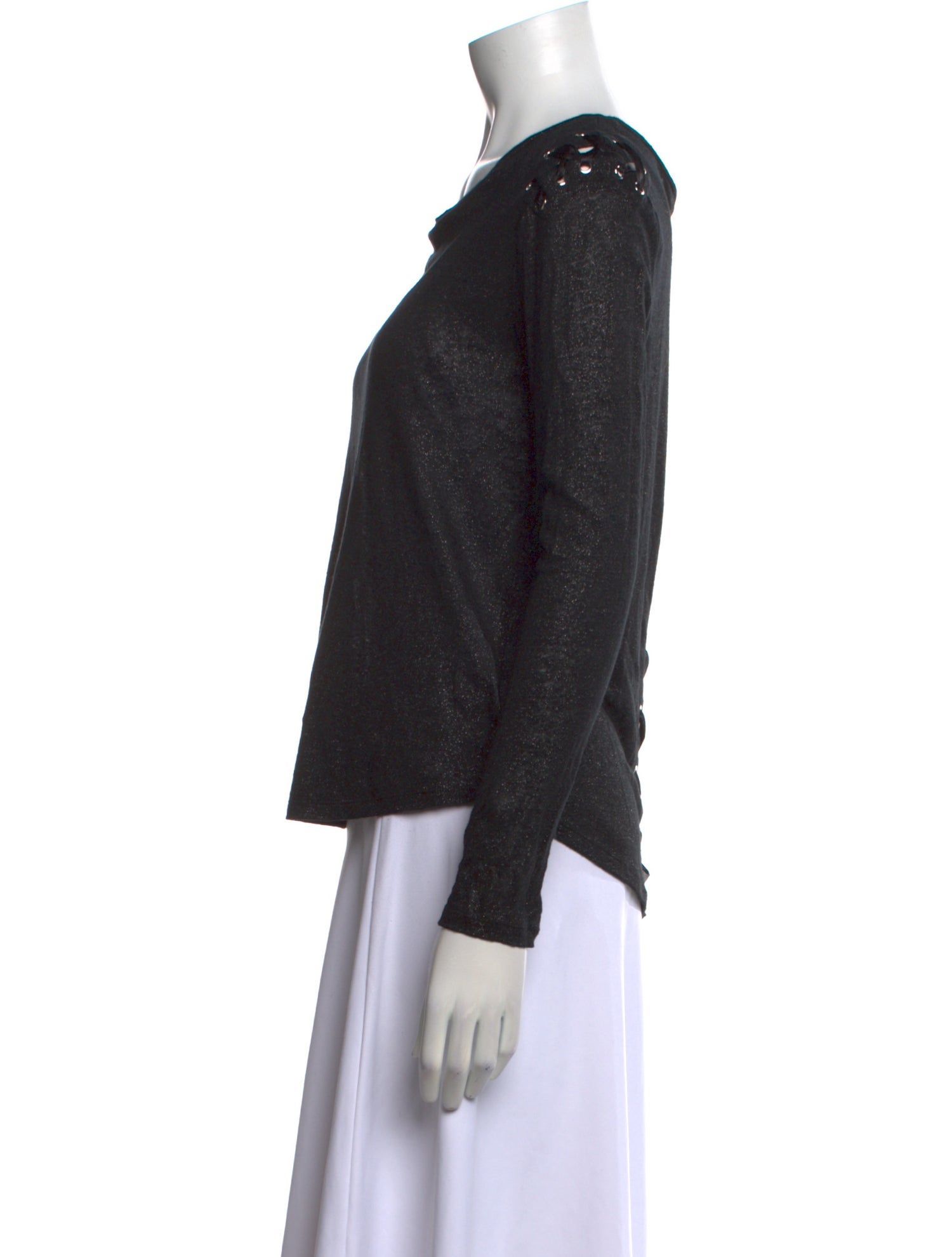 Generation Love Linen Bateau Neckline Top