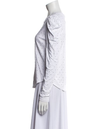 Generation Love Scoop Neck Long Sleeve Button-Up Top