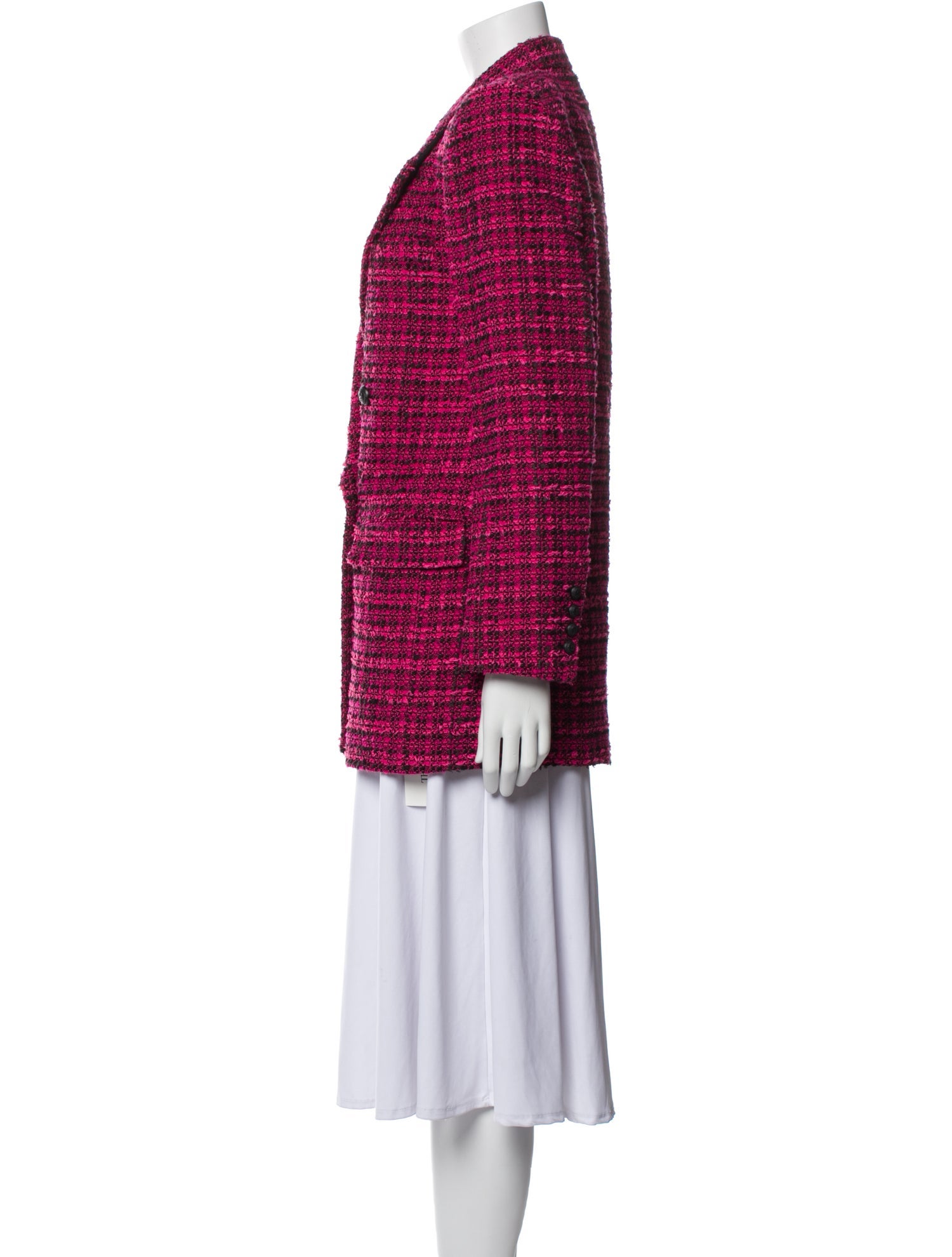 Generation Love Tweed Pattern Coat