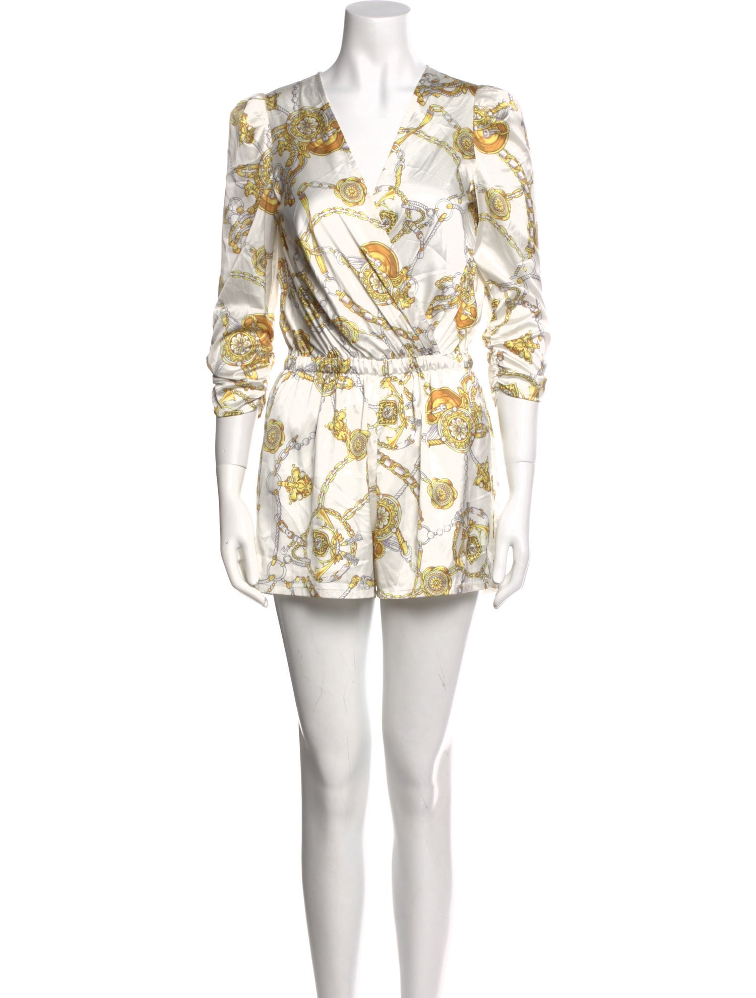 Generation Love Floral Print V-Neck Romper