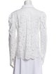 Generation Love Lace Pattern Long Sleeve Button-Up Top