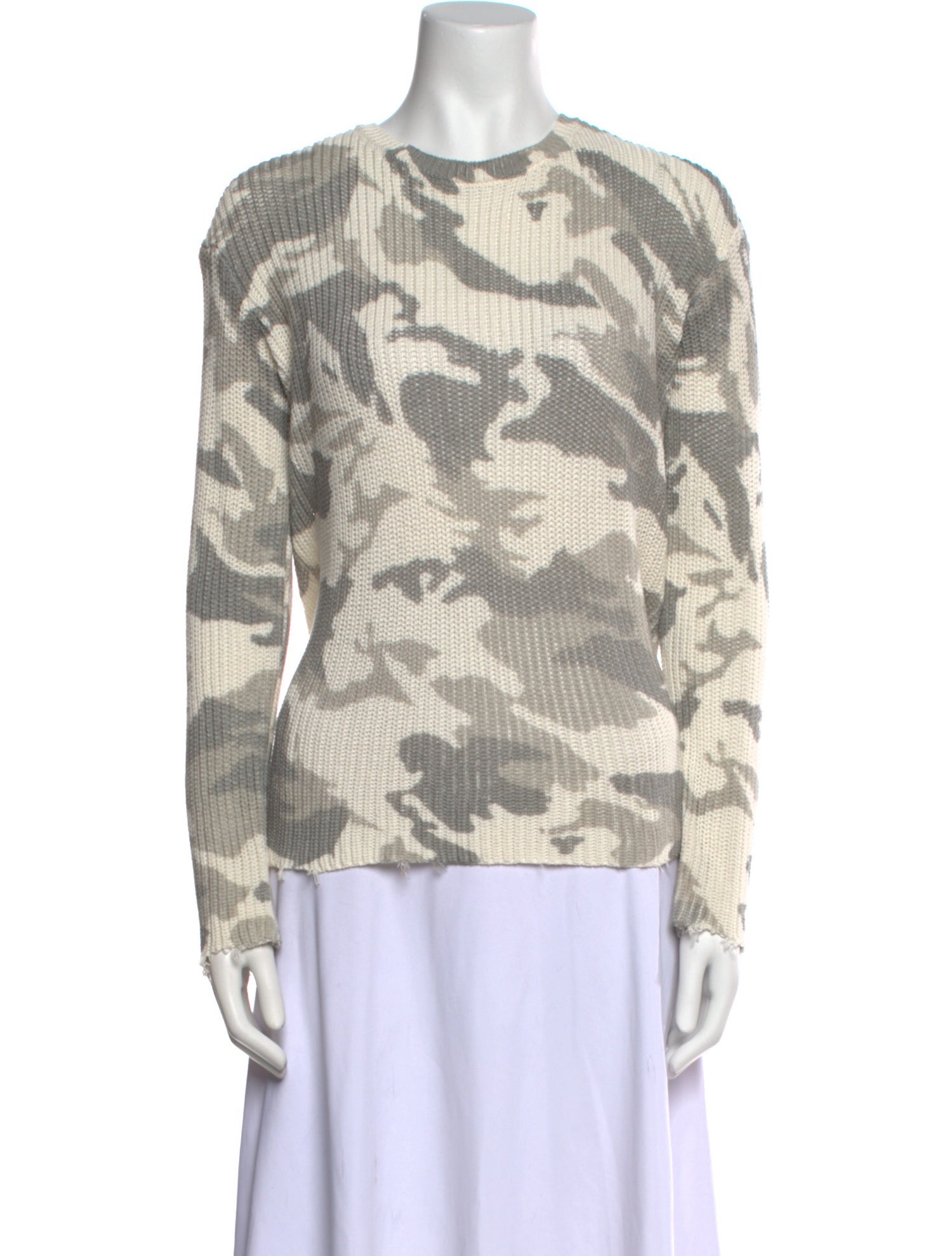 Generation Love Printed Bateau Neckline Sweater