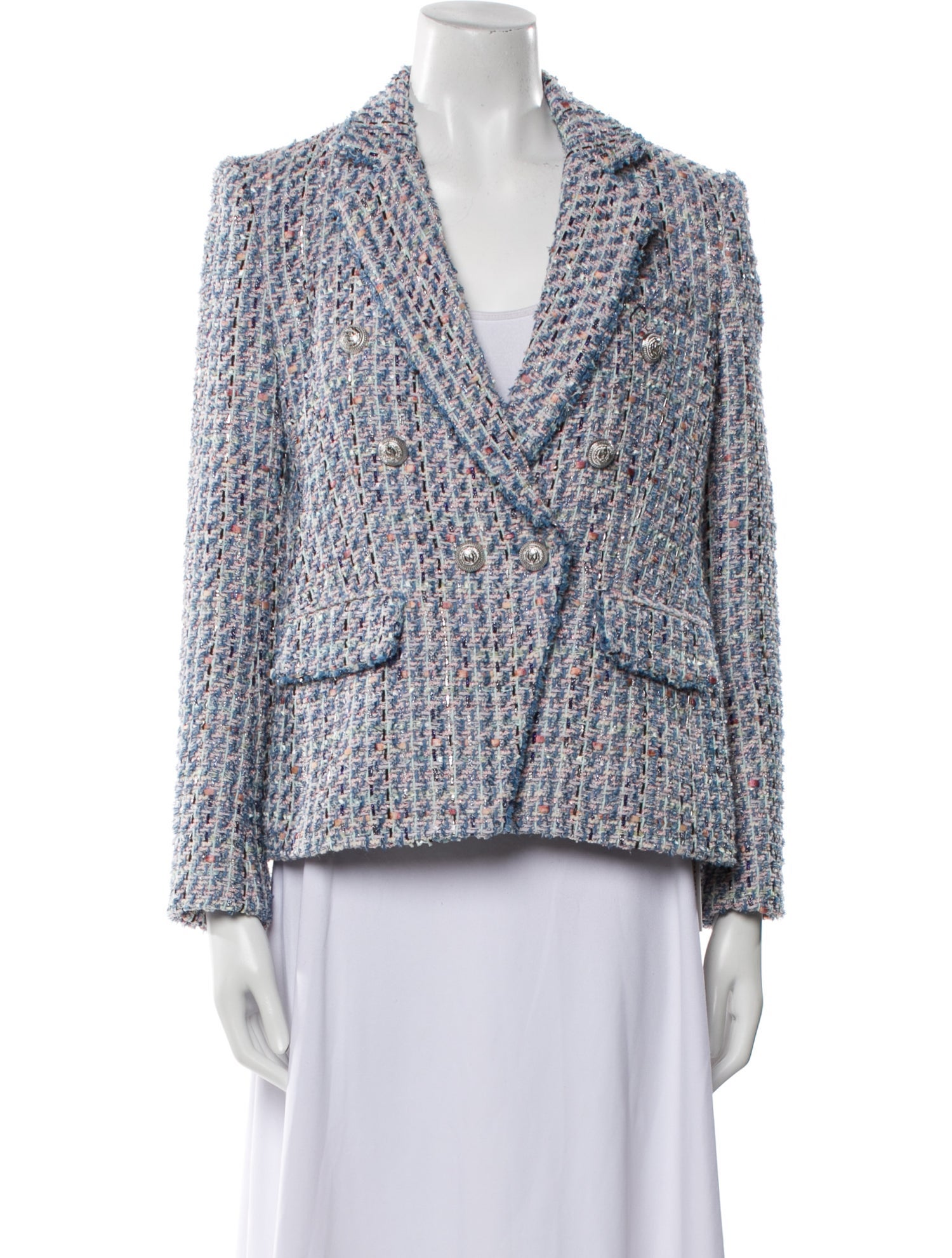 Generation Love Tweed Pattern Blazer