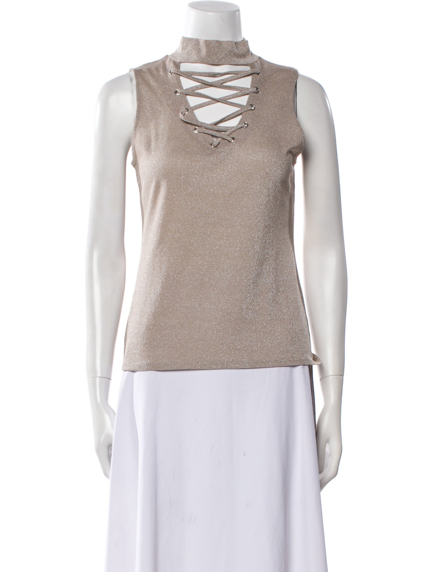 Generation Love Nylon Mock Neck Top