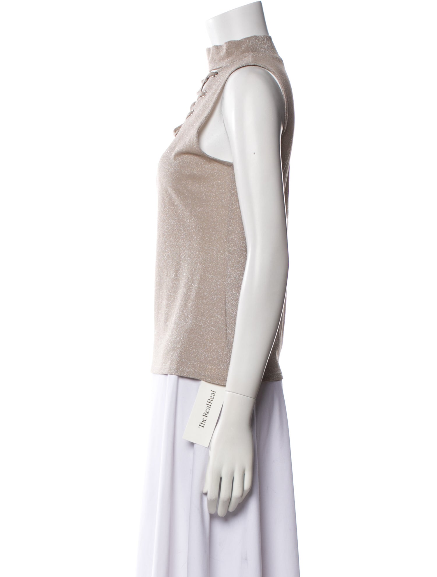 Generation Love Nylon Mock Neck Top