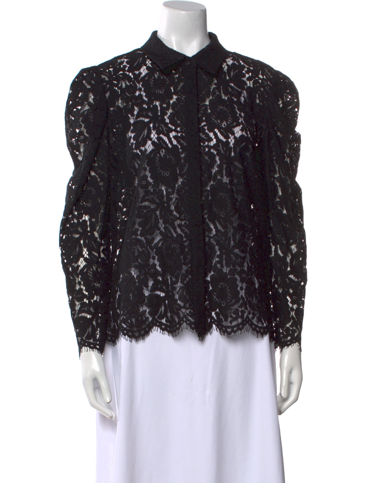 Generation Love Lace Pattern Long Sleeve Button-Up Top w/ Tags