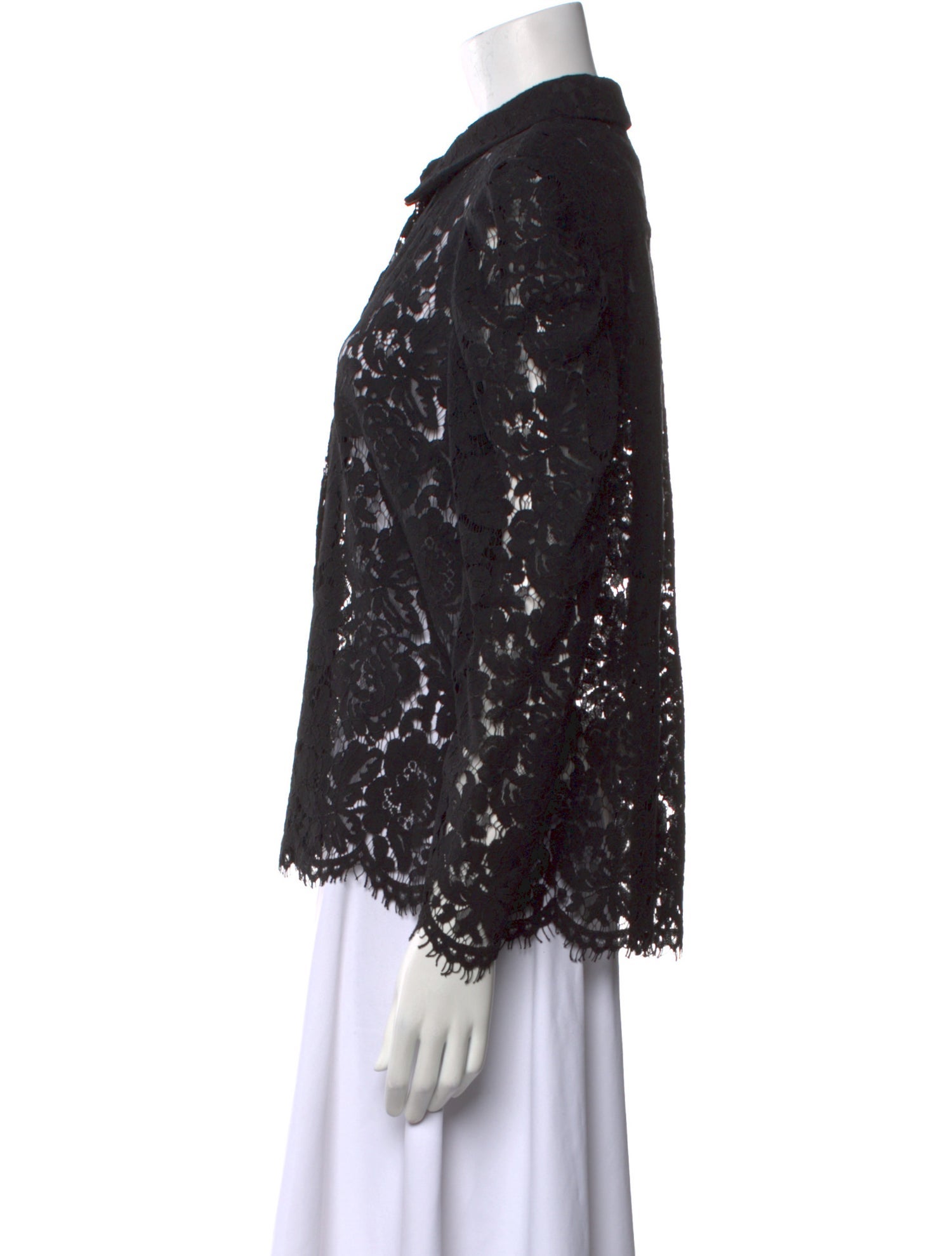 Generation Love Lace Pattern Long Sleeve Button-Up Top w/ Tags